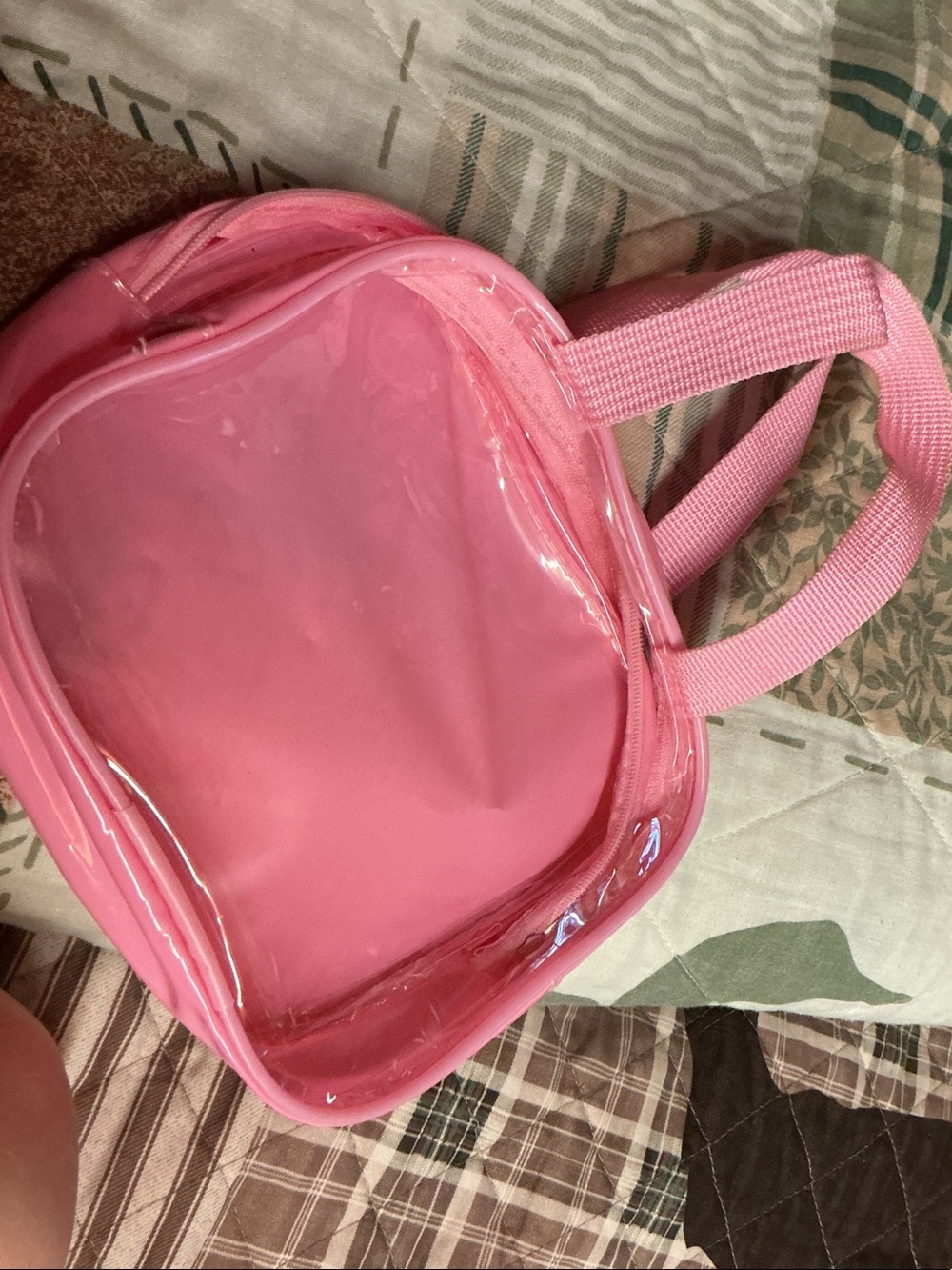 Pink Clear-Front play baby doll bag